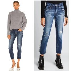 MOUSSY Lancaster Stretch Ankle Jeans in Blue